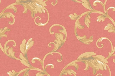 Red Promenade Scroll Wallpapers