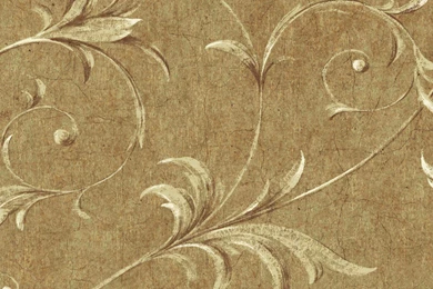 Tan HAV40793 Ogee Acanthus Scroll Wallpapers Interior Home Decor