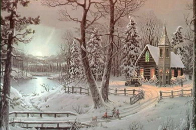 Christmas Carol   Christmas Landscapes Wallpapers Image