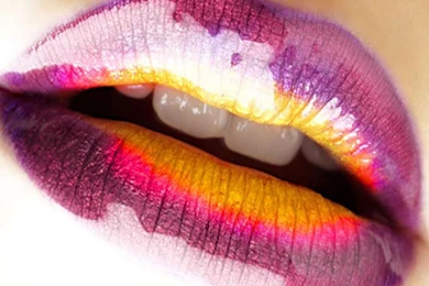 Lips Colorful Girls Love Kiss Sweety Lovely Hd Wallpapers   (