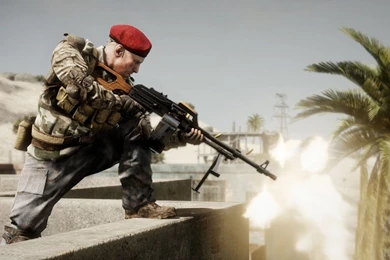 Bad Company 2 Guns   HD Wallpapers Widescreen   1366x768