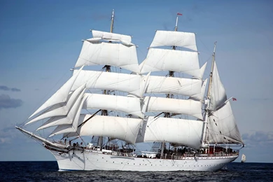 Statsraad Lehmkuhl Tall Ship, Ocean, Sea, 1920x1080 HD Wallpapers ...