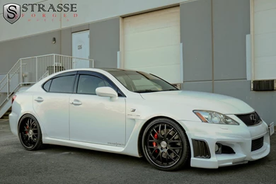 Lexus IS F White Strasse Wheels Tuning Cars Wallpapers