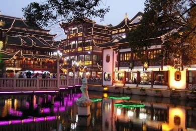 Wallpapers Asia Garden Yuyuan Shanghai China Asian Traditional ...