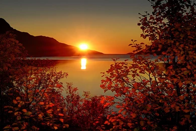 Autumn Sunset Wallpapers High Definition