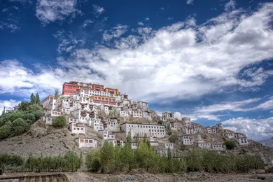 1920x1200 Thiksey Monastery India Asia Desktop PC And Mac Wallpapers