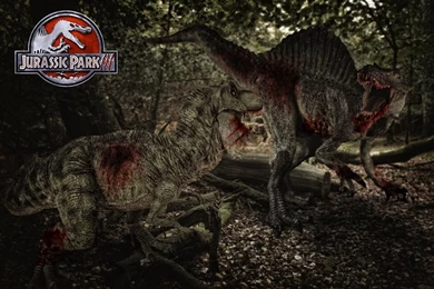 Jurassic Park 3 Spinosaurus Vs T Rex   Wallpaper.