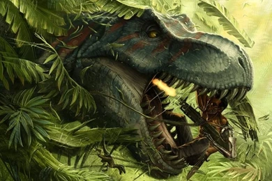 T Rex Vs. Terminator Wallpapers