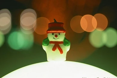 Cute Little Snowman Candle   Christmas Snowman Wallpaper5 ...