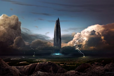 HD Sci Fi Fantasy Skyscraper High Resolution Wallpapers Full Size ...