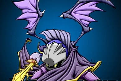 Meta Knight With Bg By Pnutink On DeviantArt