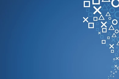 Blue PS3 Minimalistic Symbols Hd Wallpaper Backgrounds   Fresh HD ...