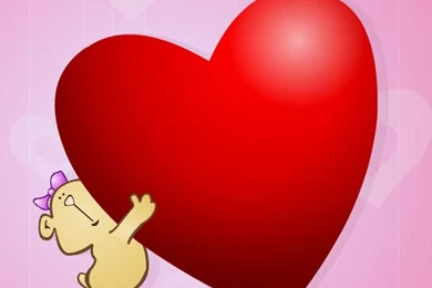 Big Red Heart For You iPhone 5s Wallpapers Download