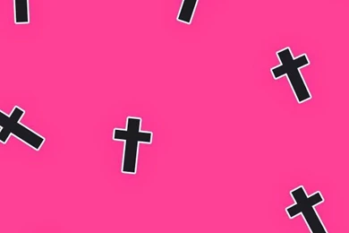 Cute Pink Cross Wallpapers