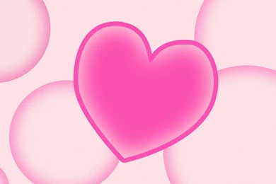3d Pink Heart Pattern