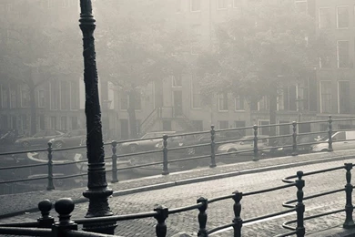 Black And White City Street Light Android Wallpapers Free Download