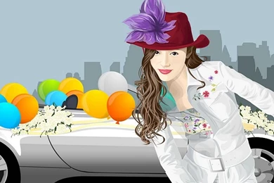100 Vector Fashion Girl Illustrations   Wallcoo.net