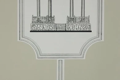 Etched Style Taupe Toile Wallpapers