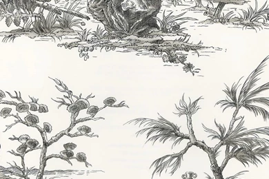 Blue Sh80502 Asian Toile Wallpapers By Seabrook