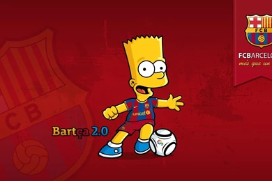 Bart Simpson Fc Barcelona The Simpsons Blaugrana Cartoons ...