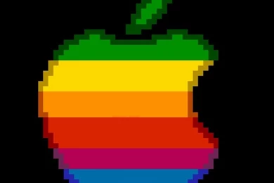 8bit Color Old Apple Logo iPhone 5 Wallpapers / IPod Wallpapers HD ...