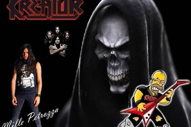 KREATOR Thrash Metal Heavy Simpsons Homer Guitar Free Desktop ...