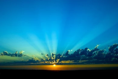 Blue Beach Sunset Wallpapers