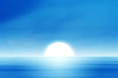 Wallpapers Blue, Sunset, Sun, Blue Sunset.