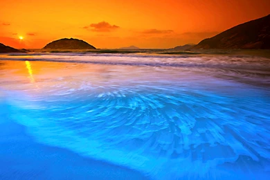 Blue Sunset Wallpapers 01, HD Desktop Wallpapers