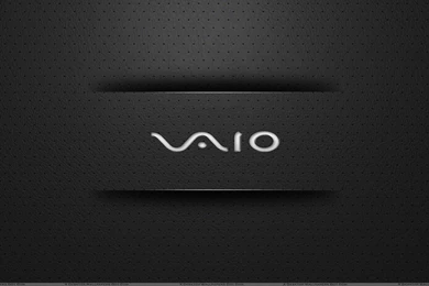 Sony Vaio LoGo On Black Dotted Backgrounds Wallpapers