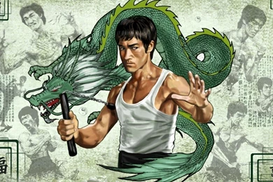 Wallpapers Bruce Lee Nunchucks 1600x900