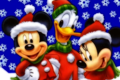 Download Disney Mickey Mouse And Friends With Santa Christmas ...