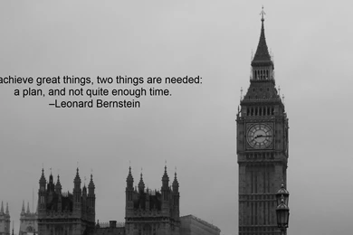 Big Ben Tower Quotation Wallpapers