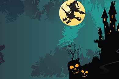 Halloween Illustration Silhouette Vector Image