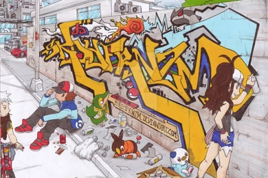 Pokemon Adventures  Graffiti By SKDYFRNZM On DeviantArt