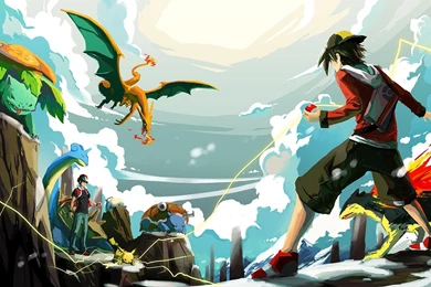 Pokemon, Red Vs Gold, Adventures, Manga Image Wallpapers