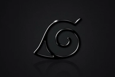 Wallpapers Logo, Konoha, Black Background, Naruto, Naruto ...