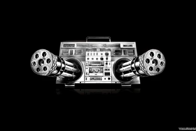 Free Stereo Music Gun Desktop Wallpapers 16801050