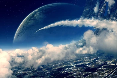 Wallpapers Giant Habitable Space Station Free Desktop Backgrounds