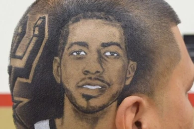 Spurs Fan Shaves LaMarcus Aldridge Into His Hair   SBNation.com