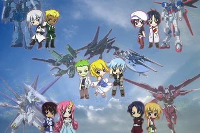 Wallpapers Gundam Seed Destiny Character Art 1024x768