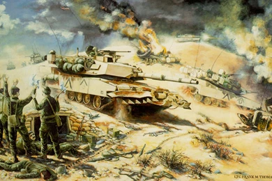 Wallpapers Painting Art Tanks Tank M1 Abrams Army Image