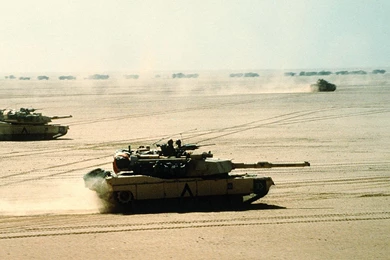 War Desert Abrams Tanks M1 Operators Engage Army Photography Hd ...