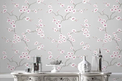 Apple Blossom Tree Grey Wallpapers By Graham And Brown