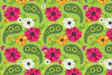 Green Floral Pattern, Leaves, 2880x1800 HD Wallpapers And FREE ...