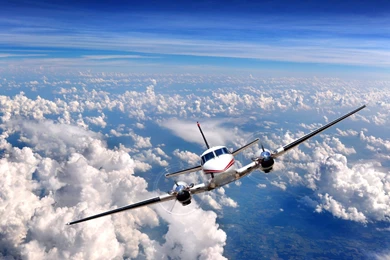 Sky Clouds Airplane Wallpapers