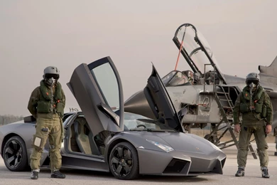 1680x1050 Reventon And Aircraft Desktop PC And Mac Wallpapers