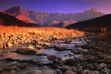 Mountain, Creek, Landscape, Wallpapers, Keyword (