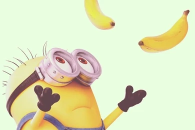 Despicable Me Inspired Yellow Minion And Banana Iphone 6 Wallpapers ...