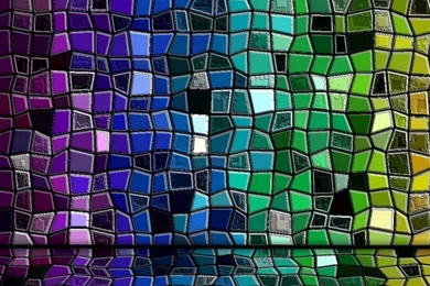 Download Wallpapers 3840x1200 Wall, Stained Glass, Mosaics, Jewelry ...